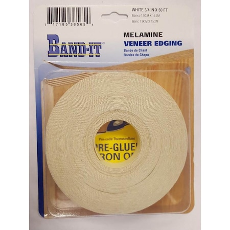 Band-It Band-It .030 in. X 3/4 in. W X 50 ft. L White Melamine Veneer Edging No 2/BTR Premium Grade 38565
